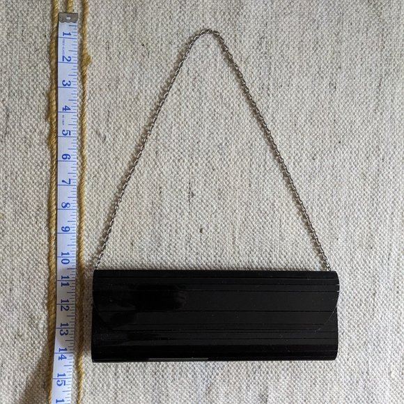 Sondra Roberts Black Lucite Slim Clutch Bag - Picture 9 of 9
